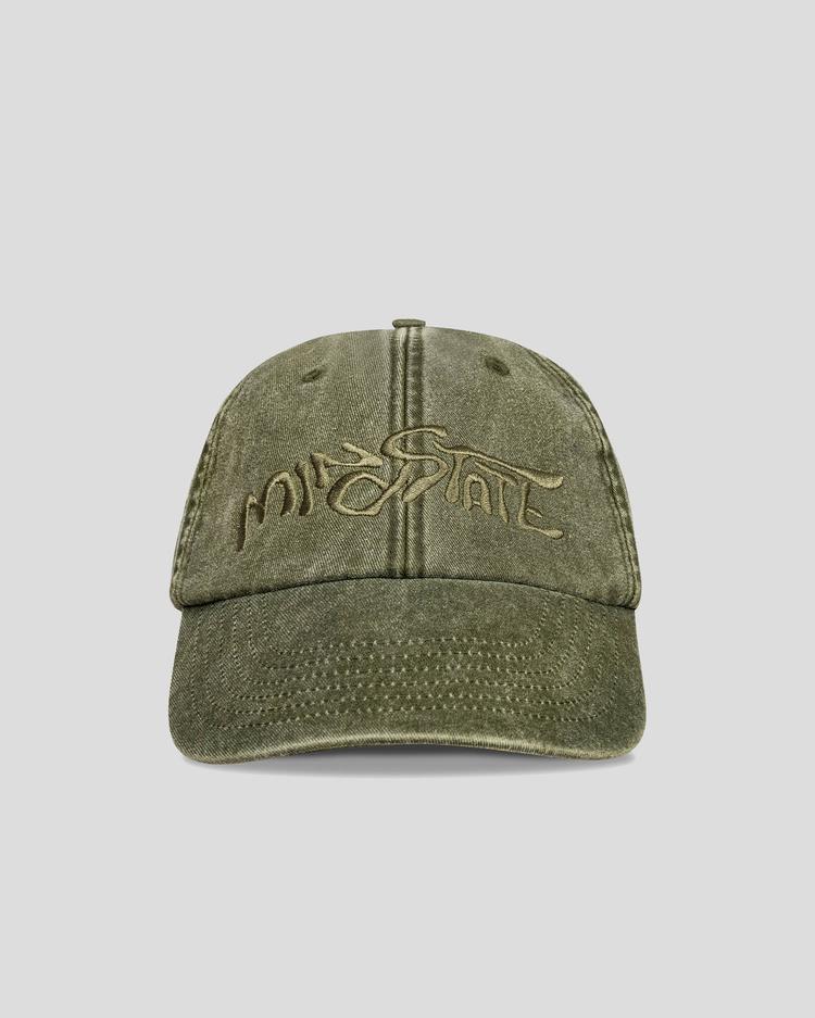 Old school cap (olive) front