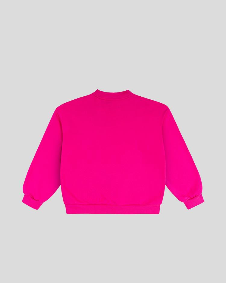 Pink frotte crewneck back