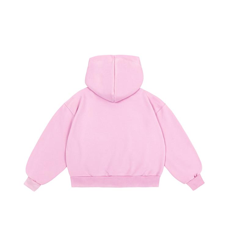 Basic hoodie (rose) back