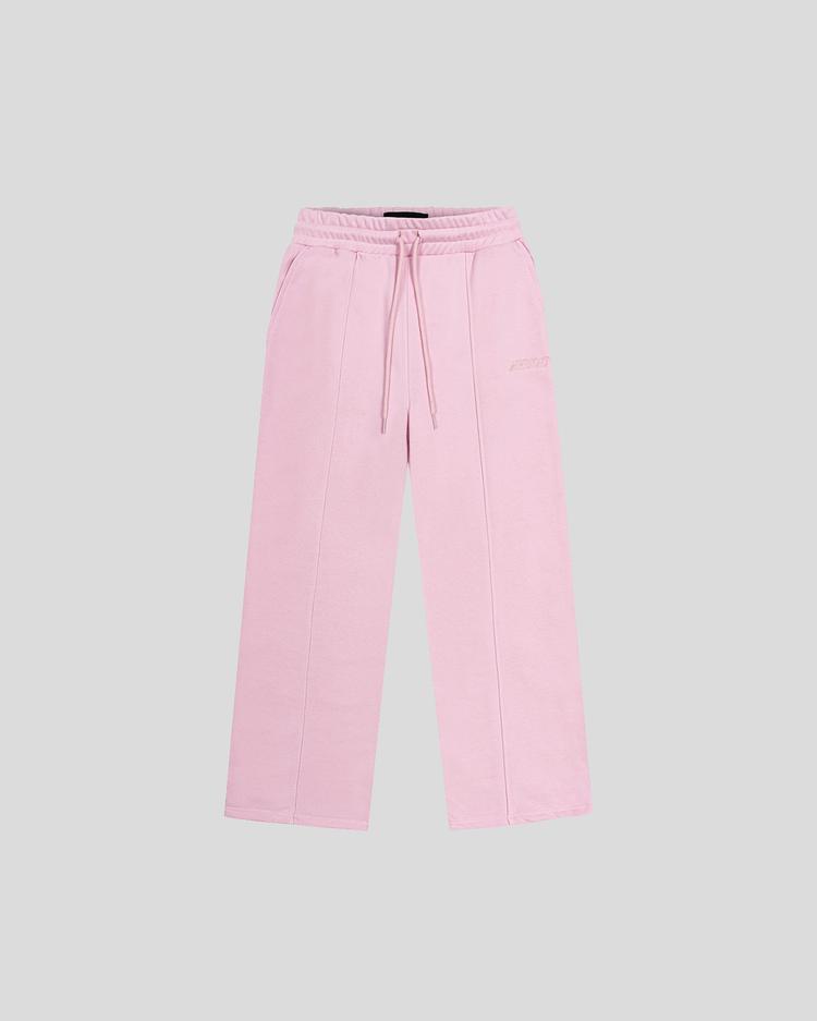 Wide-fit sweatpants (rose) front