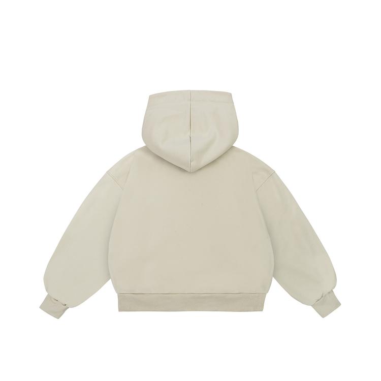 Basic hoodie (beige) back